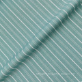 Tissu de chemise Tr Souillée Plaine Stripe Toping Tissu